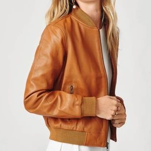 Lamb Leather Bomber Jacket